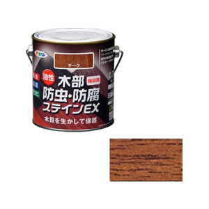 アサヒペン 油性木部防虫防腐ステインEX 0.7L チーク FC465NS-イメージ1
