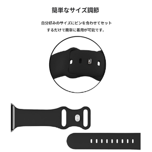 EGARDEN Apple Watch 49/46/45/44/42mm用SILICONE BAND ライラック EGD21779AWLL-イメージ10