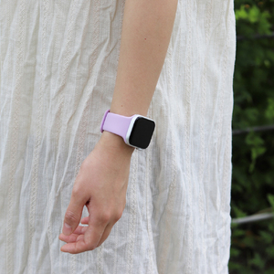 EGARDEN Apple Watch 49/46/45/44/42mm用SILICONE BAND ライラック EGD21779AWLL-イメージ5