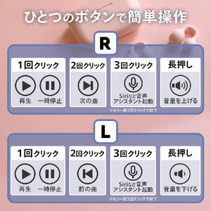 cheero フルワイヤレスイヤホン Wireless Open Earphones Smart ピンク CHE-645-PK-イメージ6