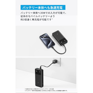 Anker Anker Power Bank (20000mAh, 30W) ライトパープル A1384NV1-イメージ4
