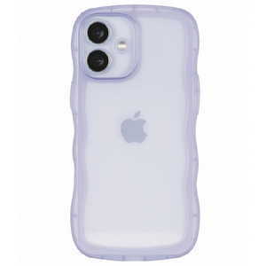 COCO　CASE iPhone 17用クリアなくねくねケース パープル 1818-17-PURPLE-イメージ1