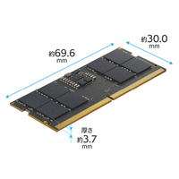 8GB 2枚　DDR5-5600 Crucial 8GB DDR5 RAM, 5600MHz (or 5200MHz or 4800MHz
