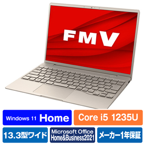 富士通 ノートパソコン LIFEBOOK CHシリーズ ベージュゴールド FMVC75H3G-イメージ1