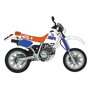 ハセガワ 1/12 ホンダ XLR250R (MD22) (1991) “モタードカスタム” 21779ﾎﾝﾀﾞXLR250Rﾓﾀ-ﾄﾞｶｽﾀﾑ-イメージ2