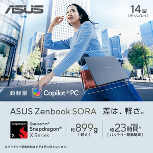 ASUS ノートパソコン Zenbook SORA アイスランドグレー UX3407QA-PU16548GR-イメージ2