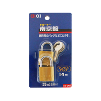WAKI(和気産業) 南京錠同一キー 25mm 2個入 FC21659-IB-007