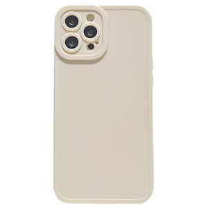GAACAL iPhone 14用カメラ保護マットTPUケース アイボリー P00212AQ-イメージ1