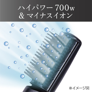 コイズミ マイナスイオンカーリングドライヤー ブラック KHC-5404/K-イメージ7