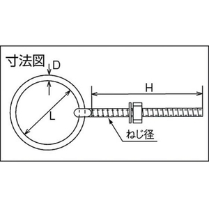 水本機械製作所 ステンレス 丸カンボルト(ブネジ) 捻子径W-3／8 95090W3／81.47 FC144FF-3787893-イメージ2