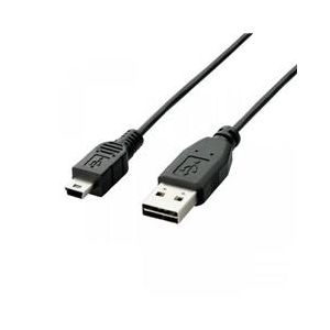 エレコム 両面挿しUSBケーブル(A-miniB) 0.2m ブラック U2C-DMB02BK エレコム 両面挿しUSBケーブル(A-miniB) 0.2m ブラック U2C-DMB02BK