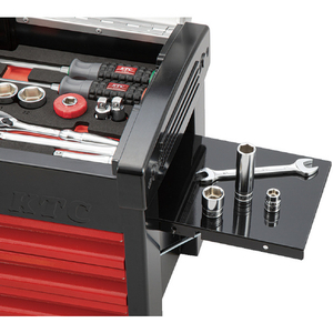 ＫＴＣ スチール製工具箱 チェスト（３段３引出し）間口５１０×奥行２７５×高さ３２５ｍｍ KTC スチール製工具箱 チェスト（3段3引出し） シルバー×レッド×ブラック EKR-103A-イメージ2