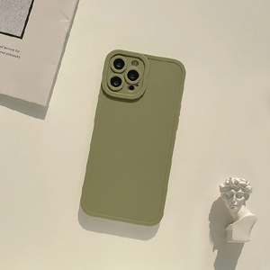 GAACAL iPhone 14用カメラ保護マットTPUケース ミッドナイトグリーン P00212MGQ-イメージ2