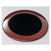 江部松商事 EBM/和風 月見 コースター ウルミ/内黒 FC910LN-5319500