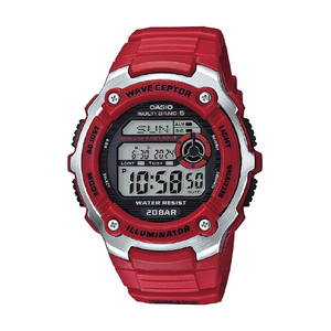 カシオ 電波腕時計 CASIO STANDARD レッド WV-200R-4AJF カシオ 電波腕時計 CASIO STANDARD レッド WV-200R-4AJF
