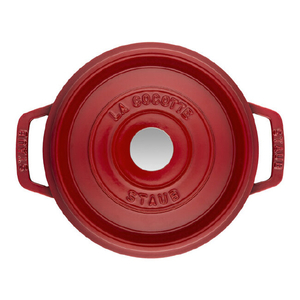 Staub ココットラウンド20cm Staub チェリー Z1033-330-0ﾗｳﾝﾄﾞ20CMﾁｴﾘ--イメージ2