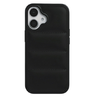 COCO　CASE iPhone 17用ダウンみたいなふかふかケース ブラック 1830-17-BLACK