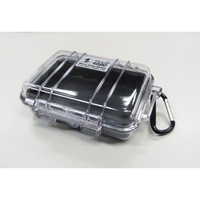エスコ 防水ケース 黒 クリア 135×90×43mm FCZ8051-EA657-2A
