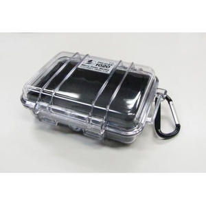 エスコ 防水ケース 黒 クリア 135×90×43mm FCZ8051-EA657-2A-イメージ1