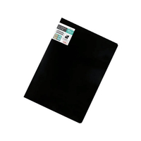 ハピラ ハードカバーファイル A4 6ポケット (A3対応) ブラック FCG038Z-PHWBK200