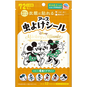 アース製薬 虫よけシール ミッキー&ミニー 72枚入 ﾑｼﾖｹｼ-ﾙﾐﾂｷ-ﾐﾆ-72ﾏｲ-イメージ1