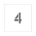 アイマーク ステンシル マグネット 4 文字サイズ50×40mm FC149JA-8364173