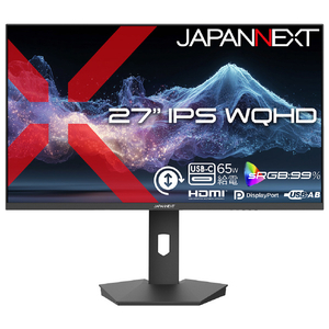 JAPANNEXT 27インチ 液晶ディスプレイ ブラック JN-IPS27Q2-HSPC6-イメージ1
