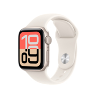 Apple Apple Watch SE 3(GPSモデル)- 40mm スターライトアルミニウムケースとサンドスポーツバンド - S/M MJKR4J/A