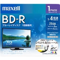 マクセル 録画用25GB 1-4倍速対応 BD-R追記型 ブルーレイディスク 1枚入り BRV25WPE1J