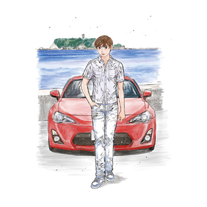 アオシマ 1/24 MFゴースト No．1 片桐 夏向 ZN6 TOYOTA86 第1巻 小田原パイクスピーク仕様 MFG1ﾄﾖﾀ86ﾀﾞｲ1ｶﾝｼﾖｳ-イメージ4