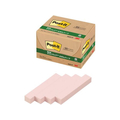 3M ポスト・イット ふせんハーフ 再生紙 エコノパック 75×12.5mm ピンク 20冊 F827191-5601-P