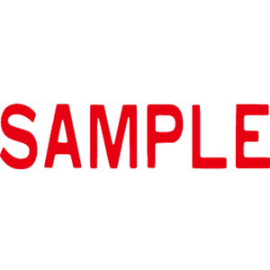 シヤチハタ マルチスタンパー印面 赤 横 SAMPLE FC30885-MXB-72ｱｶ-イメージ1
