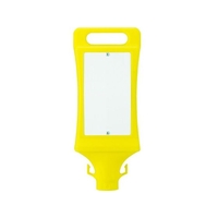 トラスコ中山 チェーンスタンド標識看板(無地)黄 イエロー180457 FC295GK-4146506