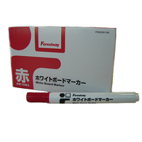 Forestway ホワイトボードマーカー 赤 12本 1箱(12本) F820104-FRW639166