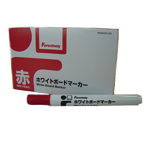 Forestway ホワイトボードマーカー 赤 12本 1箱(12本) F820104-FRW639166-イメージ1