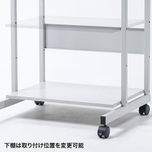 エスコ 650×605×700mm パソコンラック FCJ632H-EA954HC-366A-イメージ4
