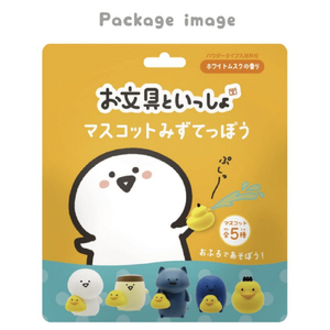 エスケイジャパン お文具といっしょ マスコットみずてっぽう～入浴剤付～ ｵﾌﾞﾝｸﾞﾄｲﾂｼﾖﾆﾕｳﾖｸｻﾞｲﾏｽｺﾂﾄ-イメージ1