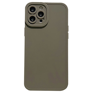 GAACAL iPhone 14用カメラ保護マットTPUケース グリーングレー P00212GGYQ-イメージ1