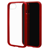 ラスタバナナ iPhone 16e用FLEXGUARD ハイブリッドケース TPU×PC レッド×クリア 8768IP5EHPRD