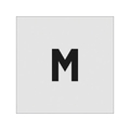 アイマーク ステンシル M 文字サイズ50×40mm FC150JA-8186065