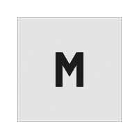 アイマーク ステンシル M 文字サイズ50×40mm FC150JA-8186065
