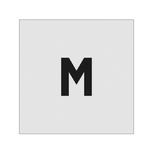 アイマーク ステンシル M 文字サイズ50×40mm FC150JA-8186065-イメージ1