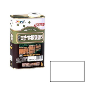 アサヒペン 油性天然竹材保護塗料 1L 透明(クリヤ) FC468NS-イメージ1