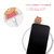 LINE FRIENDS iPhone 12 mini用フィギュア付きソフトクリアケース FACE BROWN KCE-CSG363-イメージ12