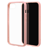 ラスタバナナ iPhone 16e用FLEXGUARD ハイブリッドケース TPU×PC ピンク×クリア 8769IP5EHPPK
