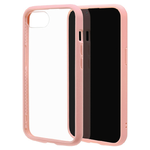 ラスタバナナ iphone17e/16e用 flexguard ﾊｲﾌﾞﾘｯﾄﾞｹｰｽ tpu×pc ﾋﾟﾝｸ×ｸﾘｱ ピンク×クリア 8769IP5EHPPK-イメージ1