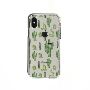 Dparks iPhone XS/X用ソフトクリアケース サボテンパターン DS14785I58-イメージ2