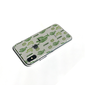 Dparks iPhone XS/X用ソフトクリアケース サボテンパターン DS14785I58-イメージ4