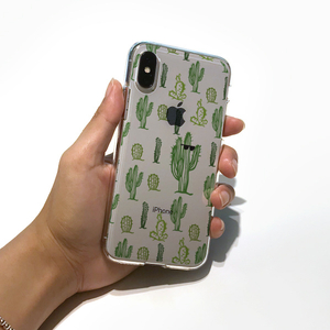 Dparks iPhone XS/X用ソフトクリアケース サボテンパターン DS14785I58-イメージ5