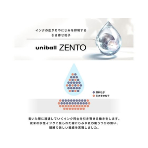 三菱鉛筆 ユニボール ゼント ベーシックモデル 0.38mm 赤 FCD038J-UBN-ZS-38.15-イメージ7